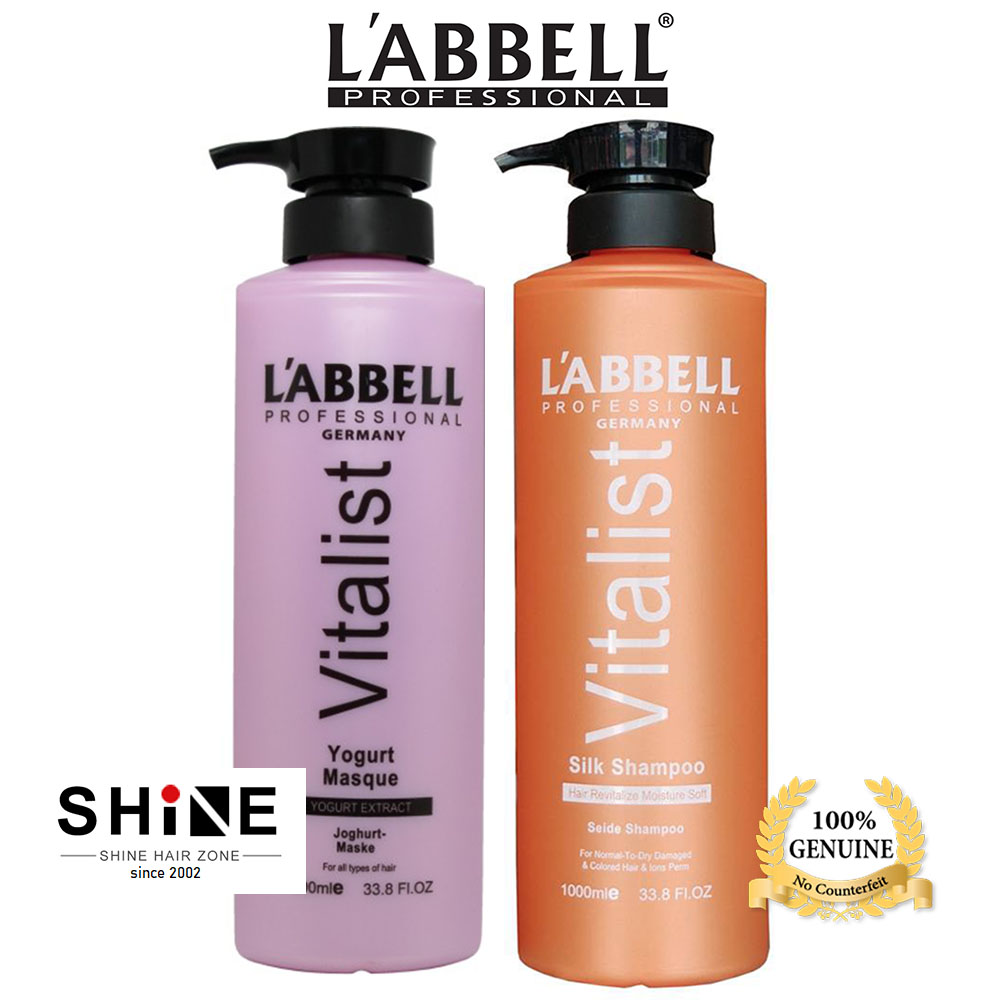 Labbell Vitalist Yogurt Mask Silk Shampoo 1000ml set All Hair Type Balance Volume