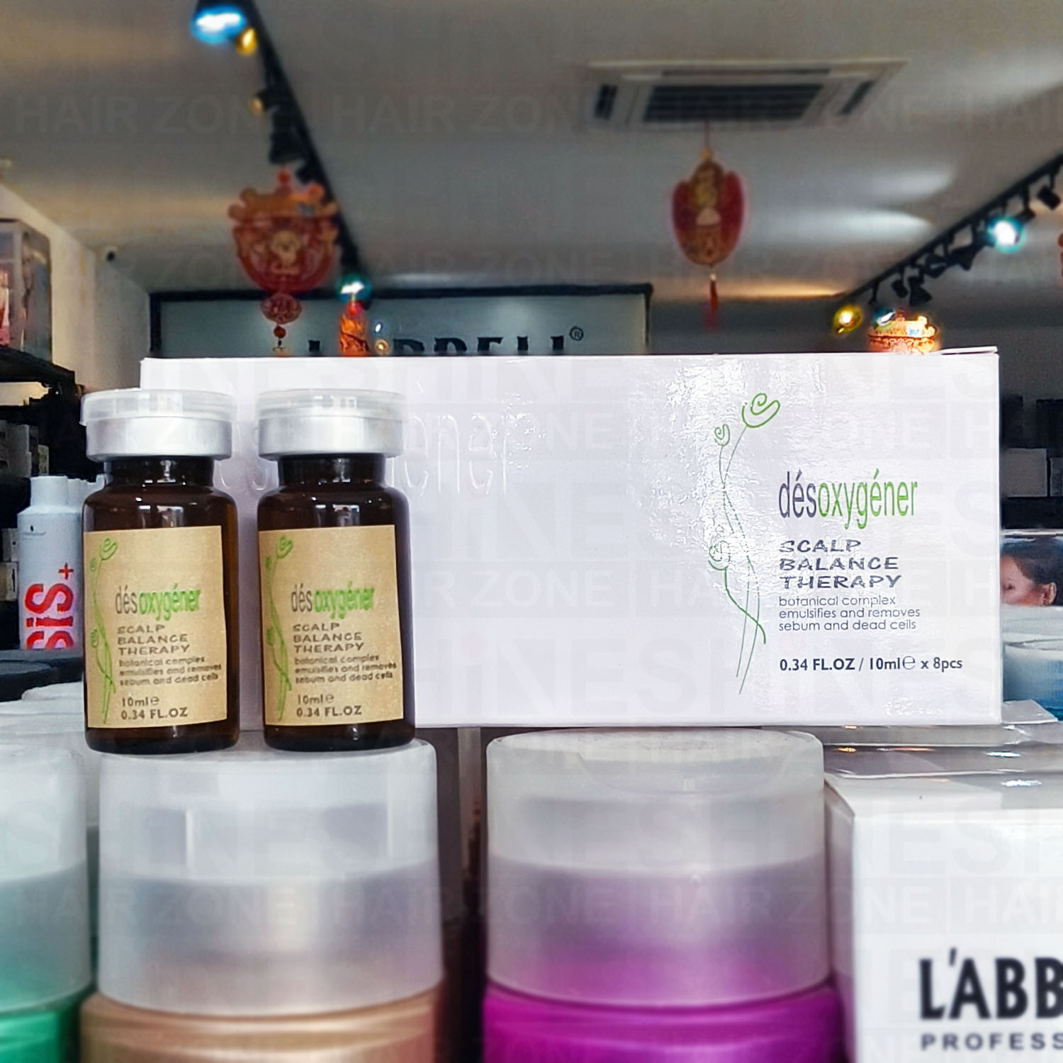 Desoxygener Ayurvedic Scalp Balance Therapy untuk Kulit Kepala Berminyak 10mlDigunakan Sebelum Pembersih Syampu