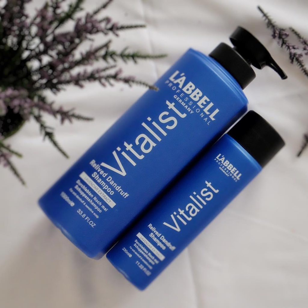 L'ABBELL Vitalist Relived Dandruff Shampoo 1000ml untuk kelemumur dan kulit kepala gatal