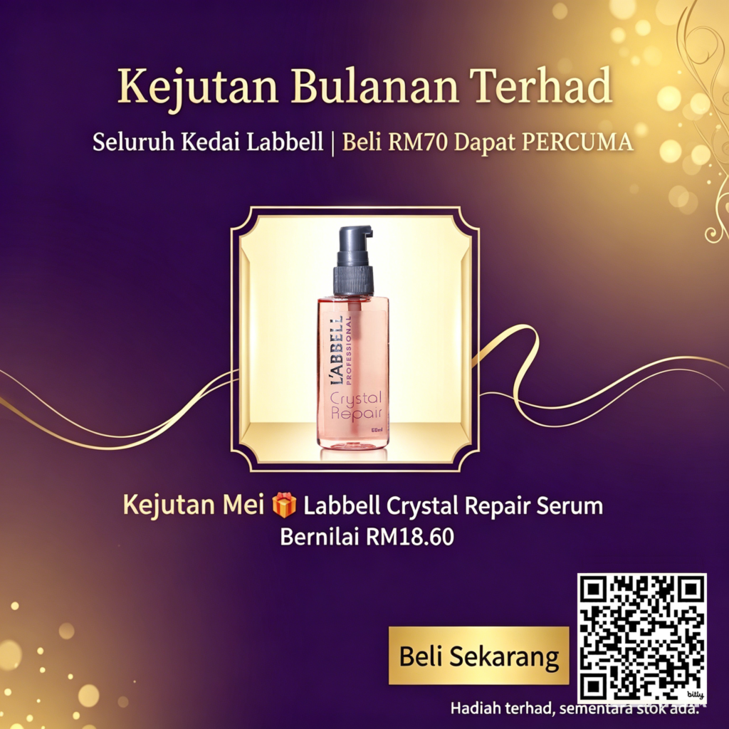 Promosi Labbell Mei - Percuma Crystal Repair Serum dengan belian RM70