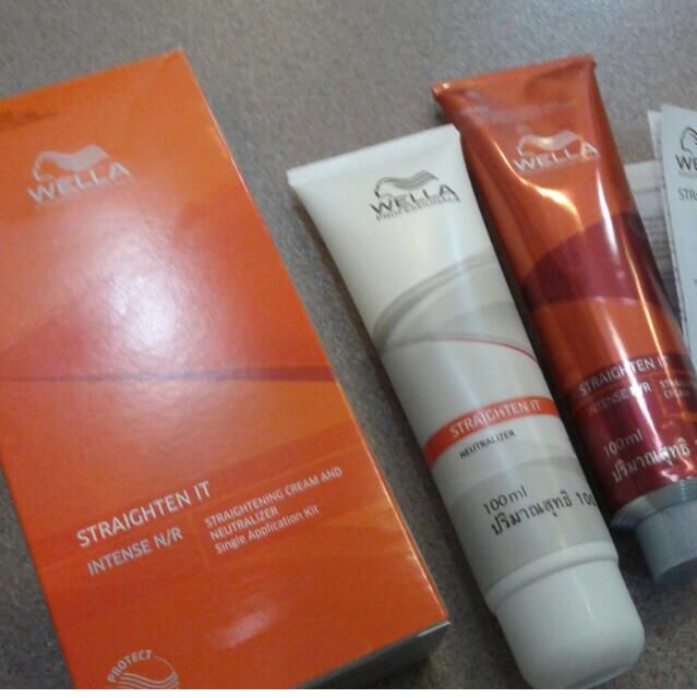 Review Pakar: Ubat Lurus Rambut Wella Straight It & Labbell Super Straight