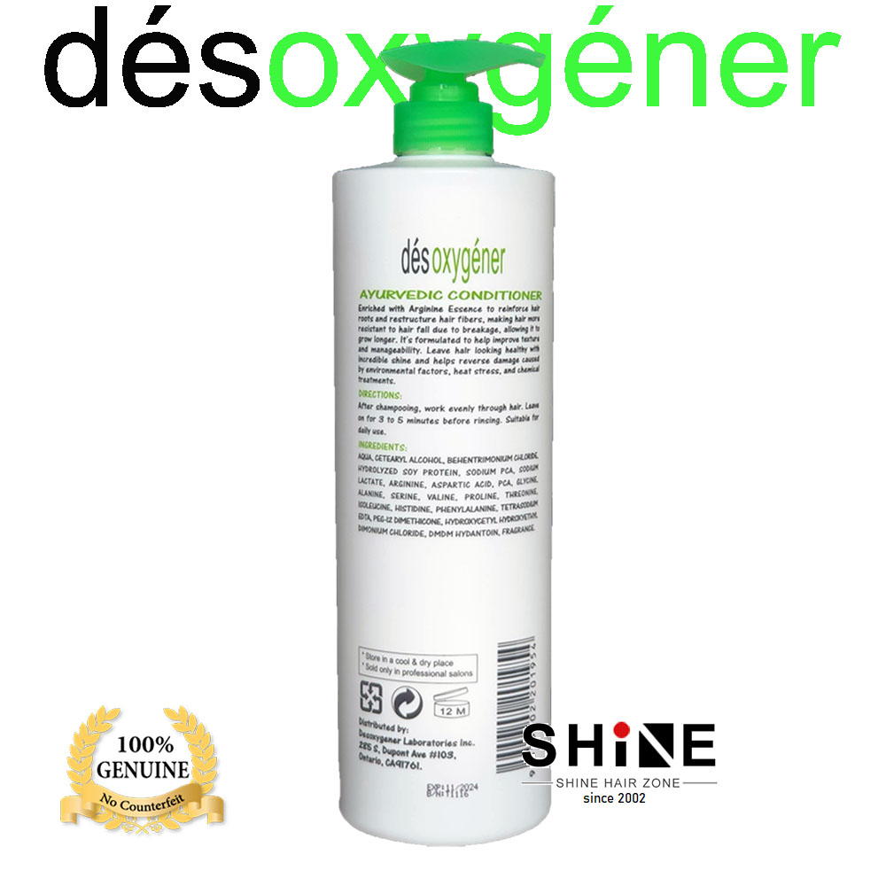 Desoxygener Ayurvedic System Hair Conditioner 1000ml - Image 4