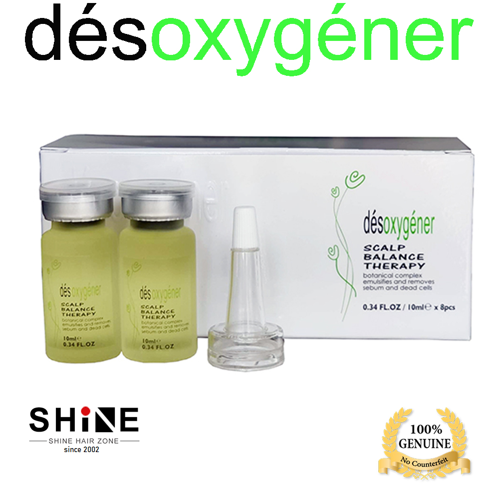 Desoxygener Ayurvedic Scalp Balance Therapy 8x10ml Box old packing