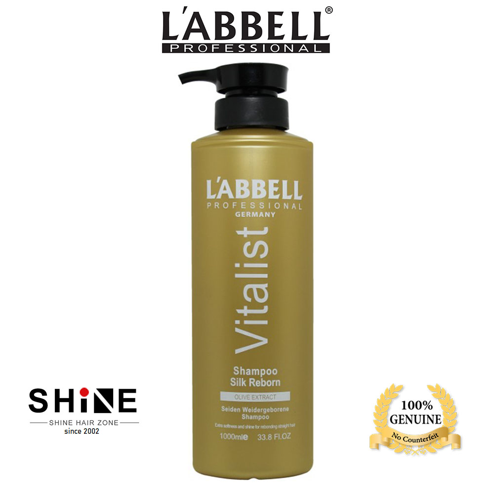 L'ABBELL Professional Silk Reborn Shampoo 1000ml Orange Bottle with Pump