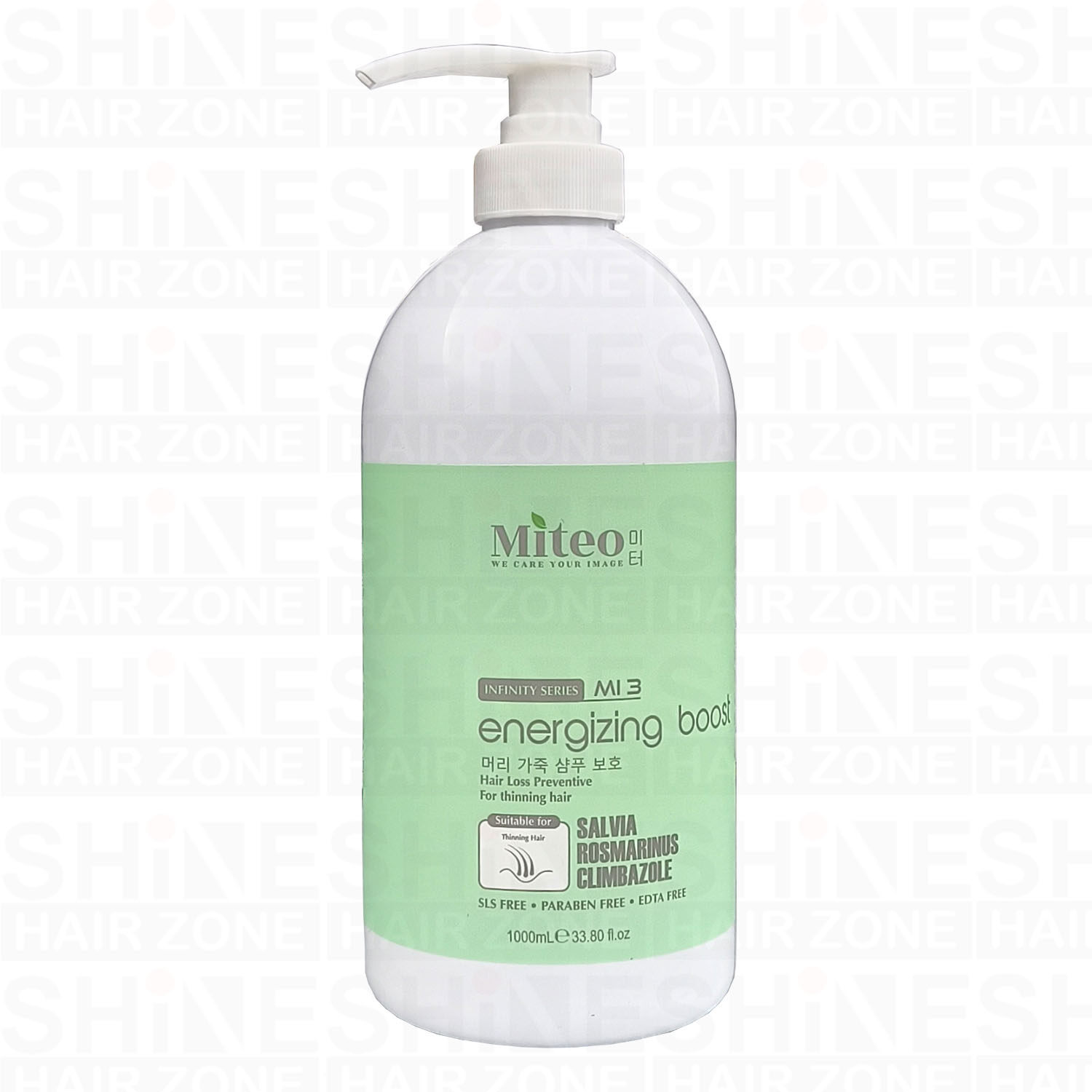 Miteo Infinity Series MI3 Energizing Boost Shampoo 1000ml - Image 2