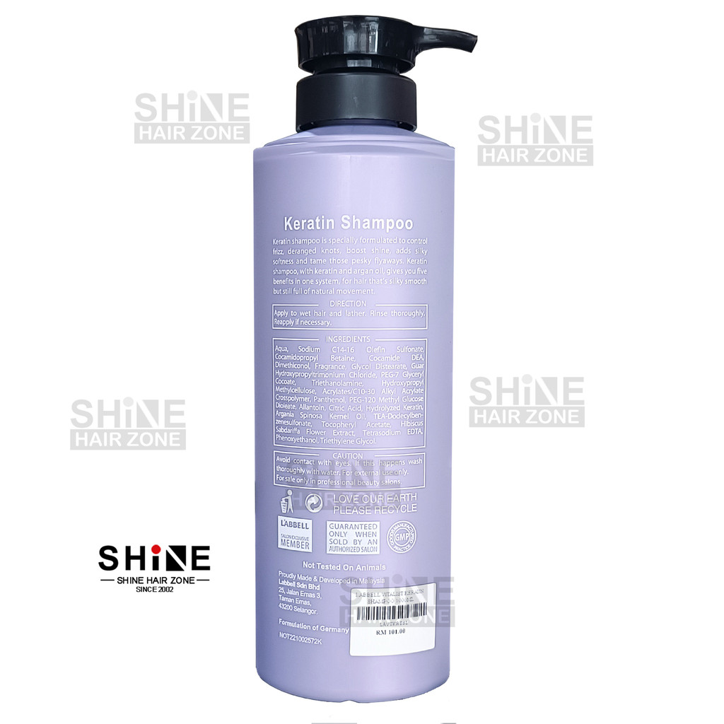 Labbell Vitalist Permed And Color Care Keratin Keratine Shampoo 1000ml Rambut Kering Rosak Bercabang 染发 烫发 毛躁 干躁 - Image 3