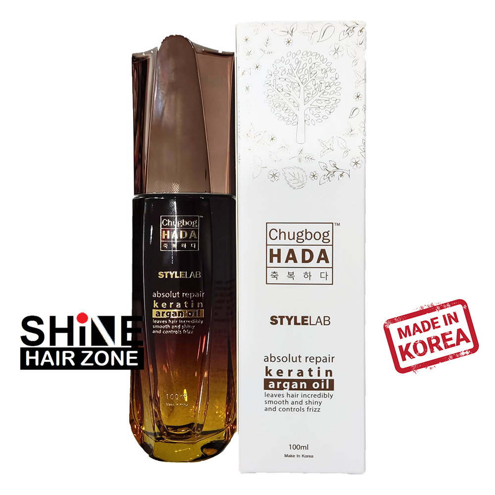 Chugbog HADA absolut repair keratin argan oil 100ml minyak rambut keratin untuk bagi rambut licin dan rambut kembang