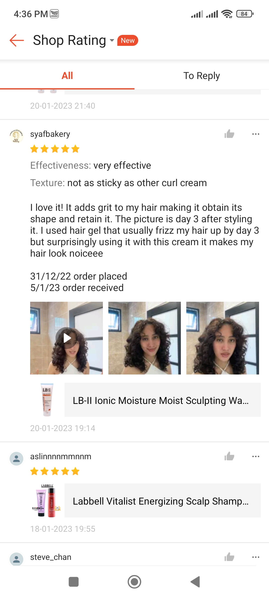 LB-II Ionic Moisture Sculpting Wave Curl Hair Control Cream 250ml curl refiner curvaceous contour - Image 2