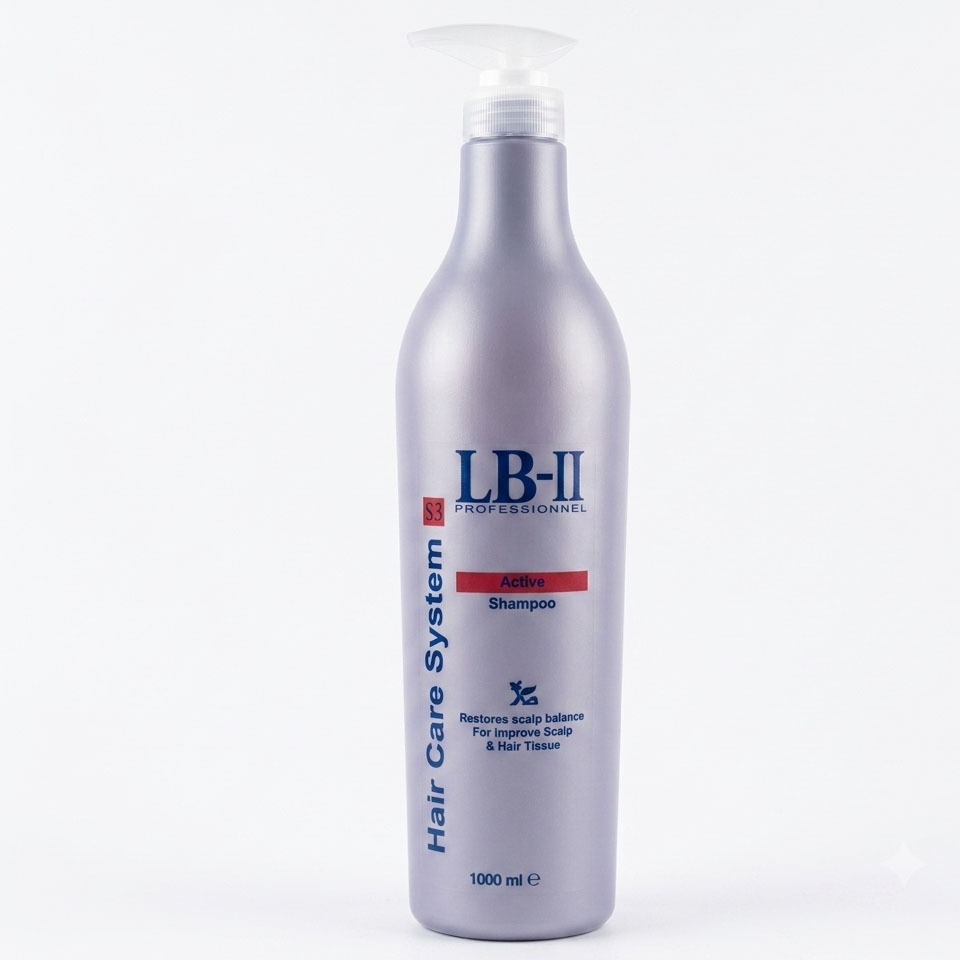 LB-II Active Shampoo Hair Loss 1000ml Anti-Hair Fall Strengthen Hair Roots Reduce Hair Breakage