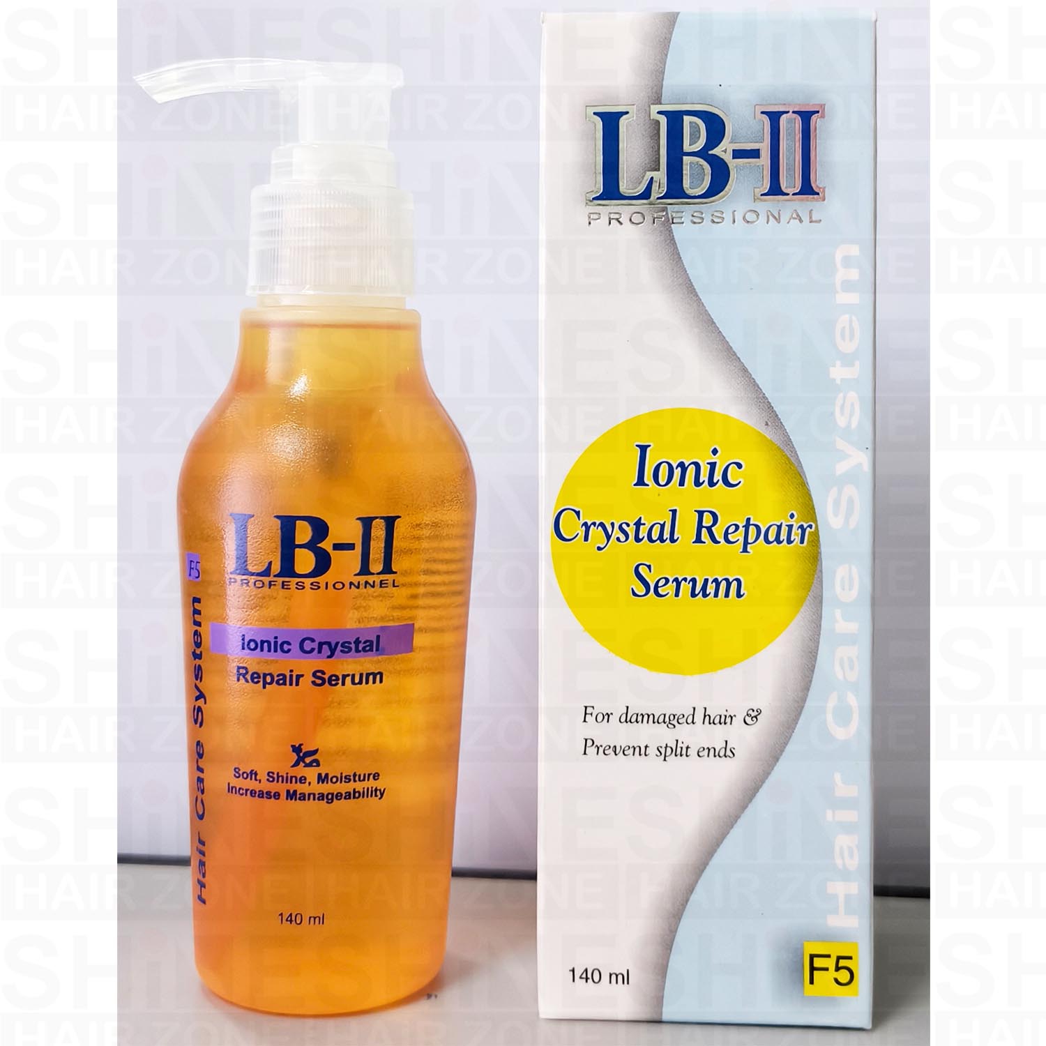 LB-II Professional Ionic Crystal Repair Serum 140ml hair oil rebonding straightening - Image 2