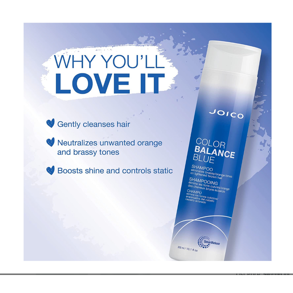 Joico Color Balance Blue Shampoo 300ml Bottle