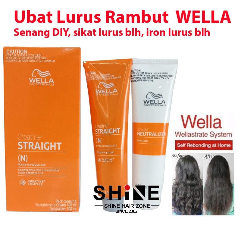 WellaStrate Hair Straight it Ubat Lurus Rambut Wella Rebonding N Intense 100ml