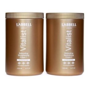 L'ABBELL AHA Fruit Active Rebonding System 1000ml – No.1 Straightening Cream + No.2 Neutralizer Set