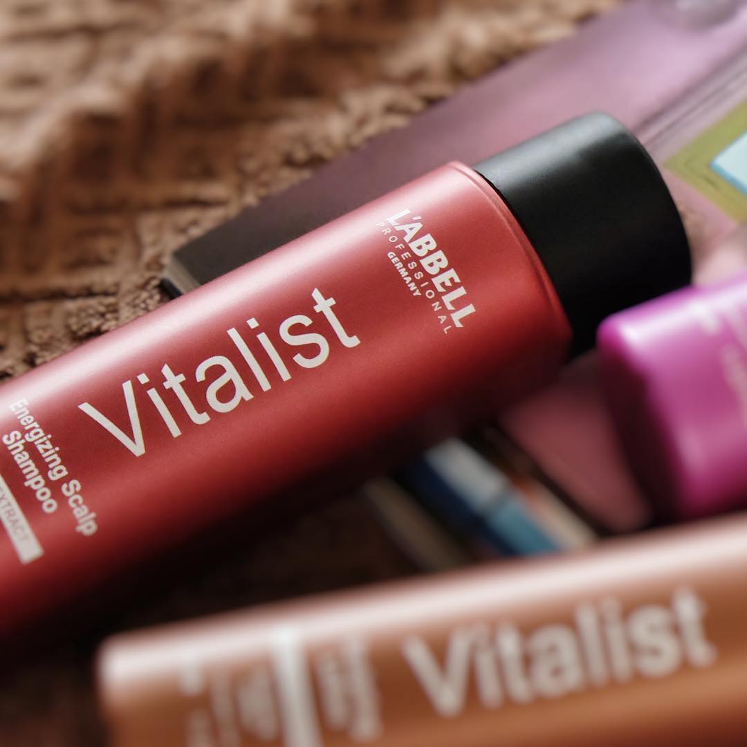 Labbell Vitalist Energizing Scalp Shampoo 330ml – Ginseng Anti-Hair Fall & Oil Control – product photo 2 of 3, professional hair care Malaysia