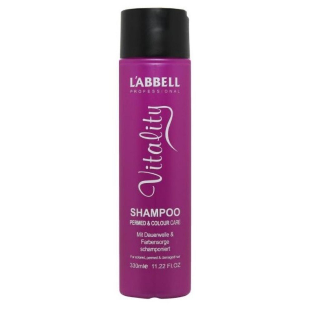 Labbell Vitalist Permed & Color Care Shampoo 330ml – Preserve Color, Protect Curls – main product photo, professional hair care Malaysia