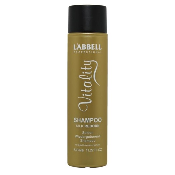 Labbell Vitalist Silk Reborn Shampoo 330ml – Smooth, Shine & Repair for Damaged & Colored Hair – main product photo, professional hair care Malaysia
