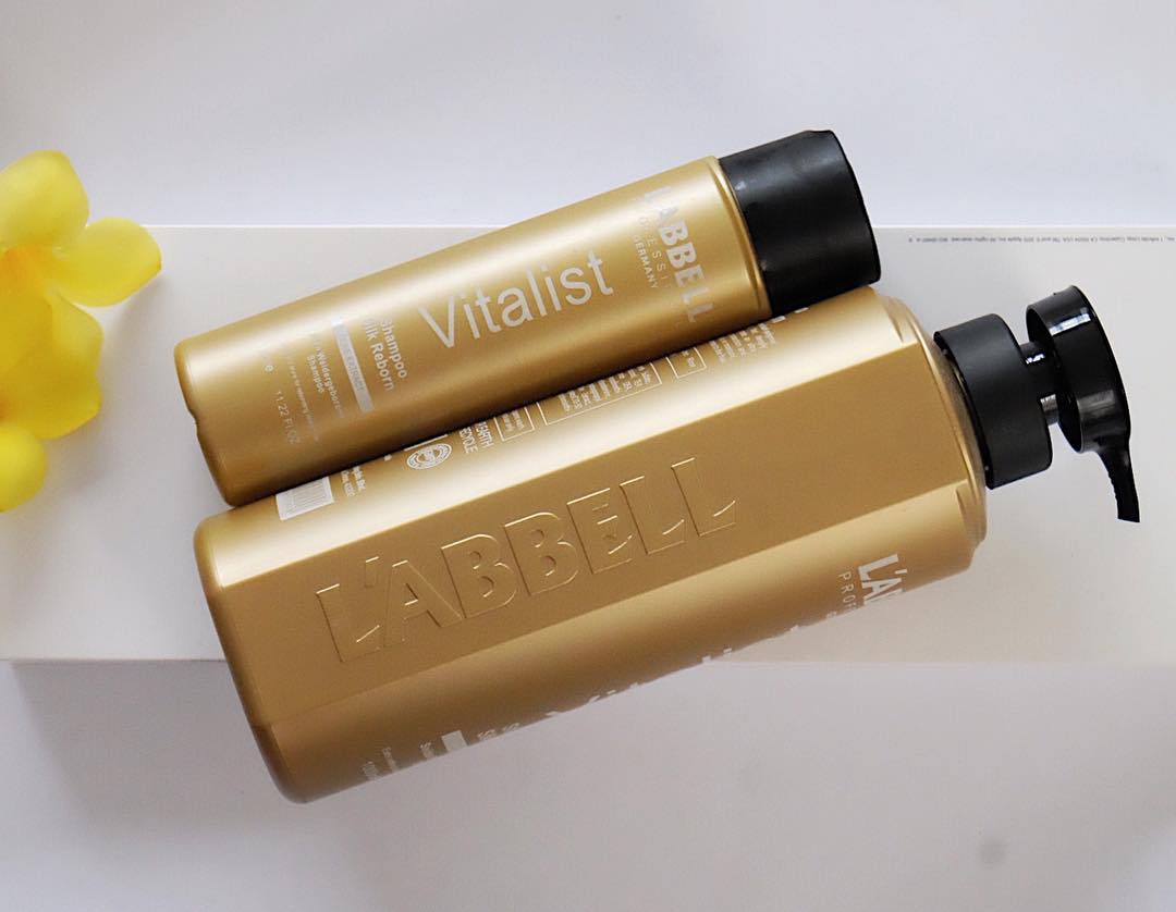 Labbell Vitalist Silk Reborn Shampoo 330ml – Smooth, Shine & Repair for Damaged & Colored Hair – product photo 3 of 6, professional hair care Malaysia