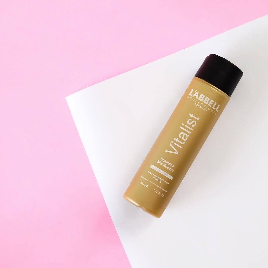 Labbell Vitalist Silk Reborn Shampoo 330ml – Smooth, Shine & Repair for Damaged & Colored Hair – product photo 4 of 6, professional hair care Malaysia