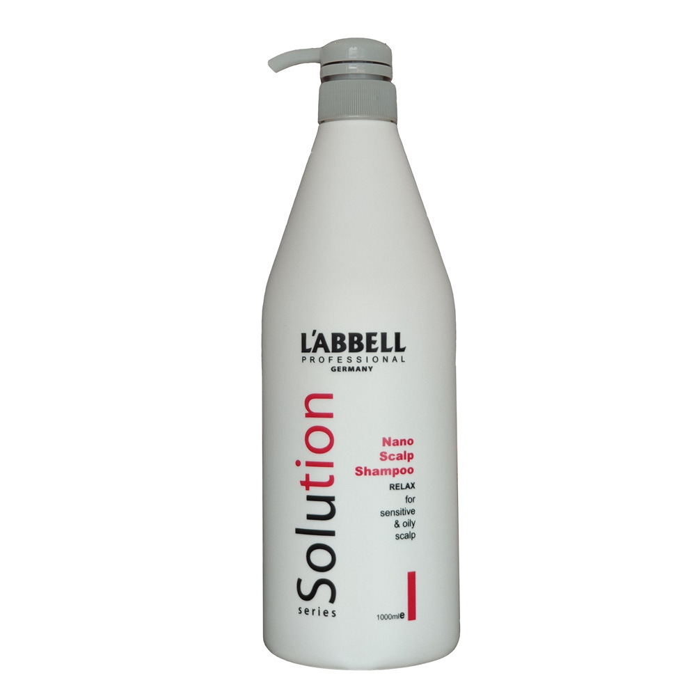 L'ABBELL Solution Nano Scalp Shampoo 1000ml – for Oily Scalp & Fine Hair, with Silk Protein – product photo, professional hair care Malaysia