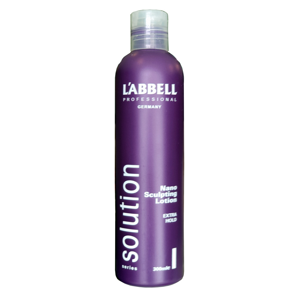 L'ABBELL Solution Nano Extra Hold Sculpting Lotion 300ml – Wet Look & Spiky Styles – product photo, professional hair care Malaysia