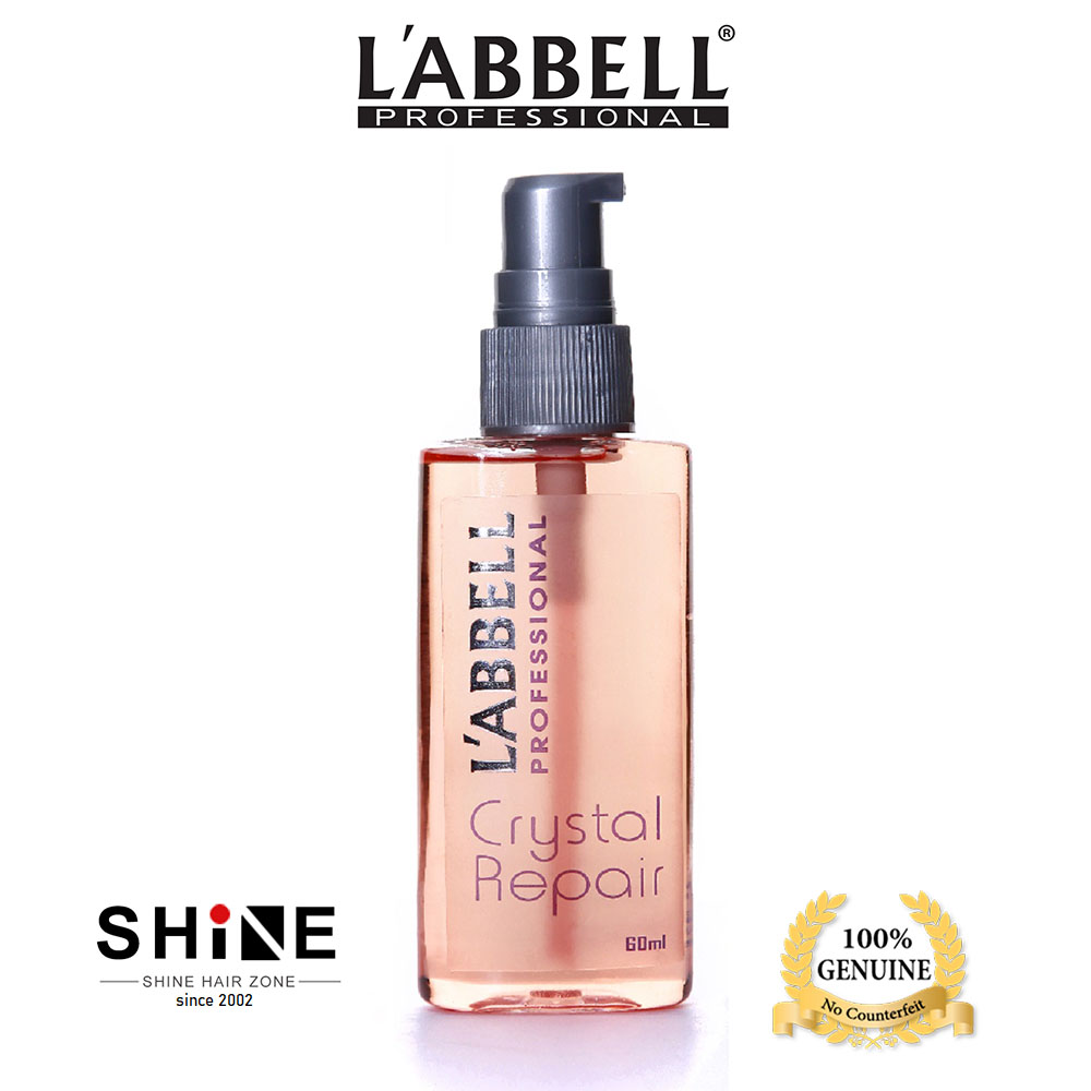 L'ABBELL Crystal Repair Hair Serum 60ml – Non-Alcohol Protective Serum for Coloured, Permed & Sun-Damaged Hair