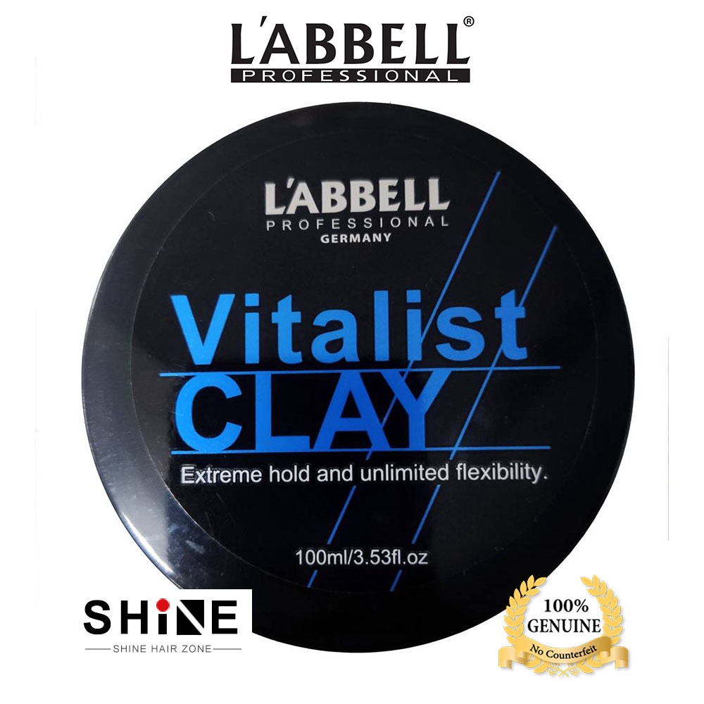 L'ABBELL Vitalist Clay 100ml – Extreme Hold Pomade with Unlimited Flexibility – main product photo, professional hair care Malaysia