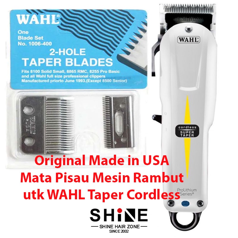 WAHL Taper Blades (Original, Made in USA) – 2-Hole Replacement Blades for Super Taper Clipper – main product photo, professional hair care Malaysia