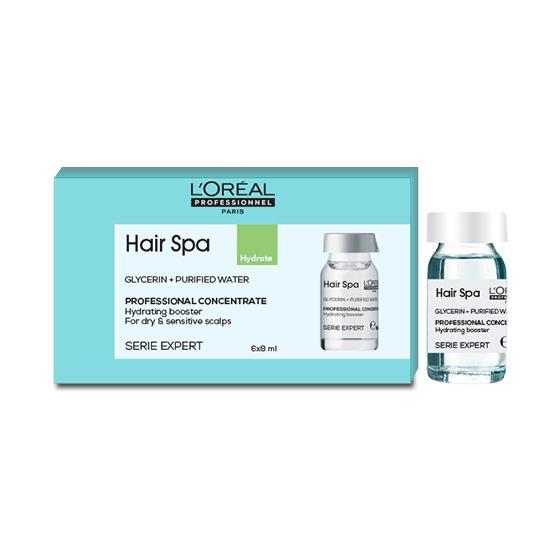 Loreal Hair Spa Hydrating Concentrate 6x8ml Kelembapan Kulit Kepala
