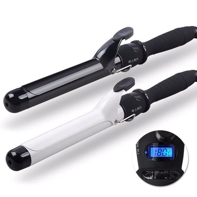 Barbershop Hair Salon Professional Ceramic Coated Curl Iron Rambut Kerinting 3pins Plug Style