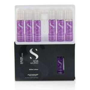 Alfaparf SDL Diamante Illuminating Shine Lotion 12 Pink Vials (Leave-In) Blow dry treatment deep