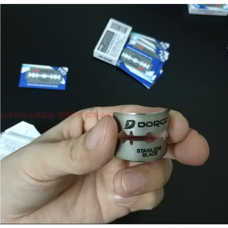 Dorco 10 pcs Platinum ST300 Stainless Steel Double Edge Blade Safety Razor Misai Janggut Jambang Pisau Pencukur - Image 4