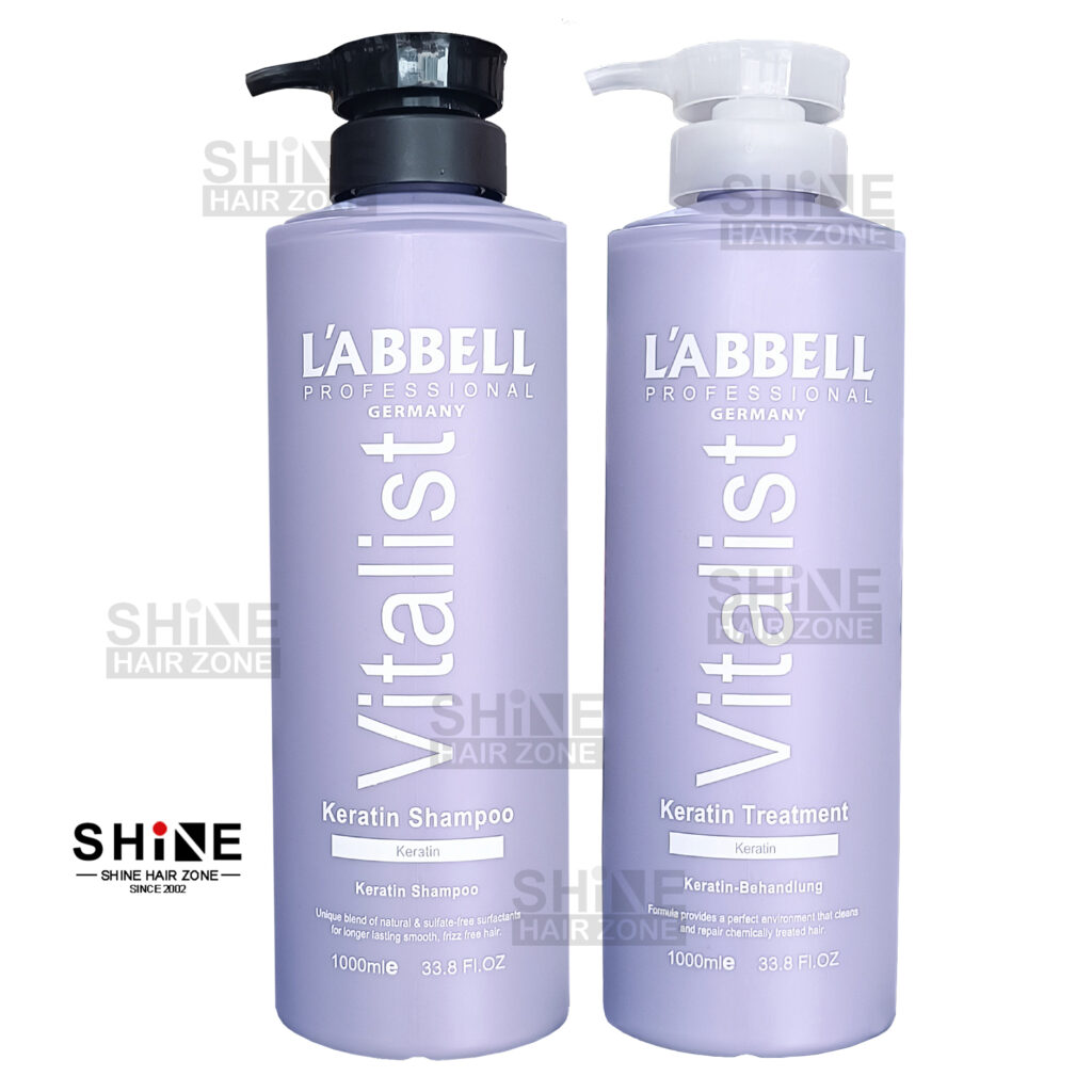 Labbell Vitalist Keratin Keratine Shampoo Masque 1000ml Combo set