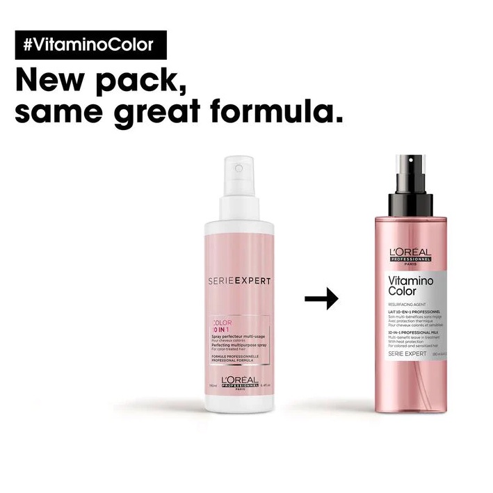 Loreal L'OREAL Vitamino Color 10in1 Multi-Benefit Leave-in Heat Protectant 190ml – view 3
